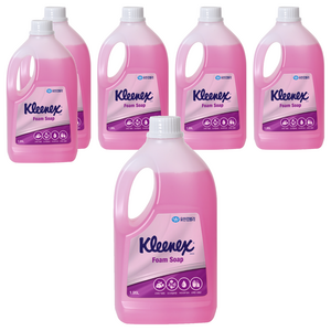 크리넥스 소프트 폼솝 로즈라일락향, 1.95L, 6개