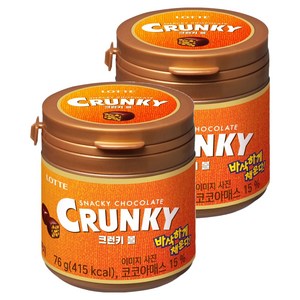 롯데웰푸드 크런키볼, 76g, 2개