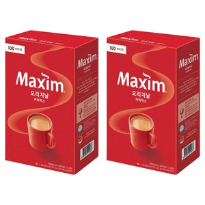 맥심 오리지날 커피믹스, 11.8g, 2개, 100개입