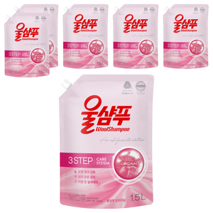 울샴푸 오리지널 리필, 1.5L, 6개