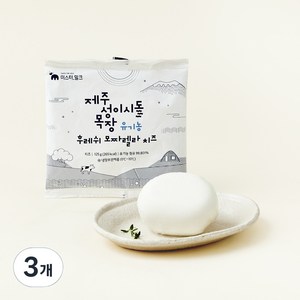 제주성이시돌목장 유기가공식품 후레쉬 모짜렐라 치즈, 125g, 1개입, 3개