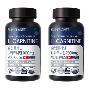 슬림플래닛 L 카르니틴 2000mg 엑서사이즈, 90정, 2개