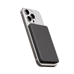지니비 포켓비 초슬림 맥세이프 PD 유무선 고속 충전 보조배터리 5000mAh C타입, 스페이스 그레이, Gsafe-PB5K