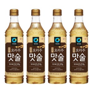 청정원 우리쌀 요리주 맛술, 830ml, 4개