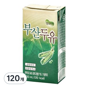 부산우유 두유, 120개, 200ml