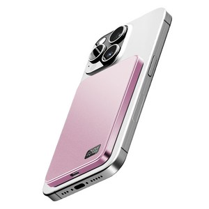 조이트론 맥세이프 울트라 슬림 보조배터리 5000mAh C타입, MiniMax50, 핑크