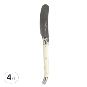 르리에 알비스 디저트 버터나이프, 화이트, 4개