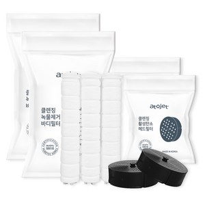 아토젯 녹물제거 바디 리필 필터 3개 + 에이씨에프 헤드 필터 2개, 2세트, 무향