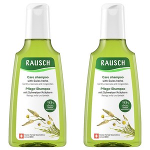 라우쉬 스위스 허벌 케어 샴푸, 200ml, 2개