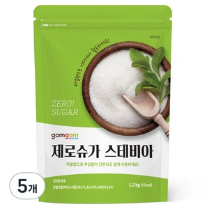 곰곰 제로슈가 스테비아, 1.2kg, 5개