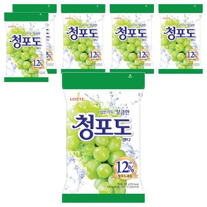 롯데웰푸드 청포도 캔디, 323g, 6개