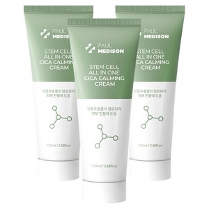 폴메디슨 줄기세포 올인원 시카 진정 크림, 100ml, 3개
