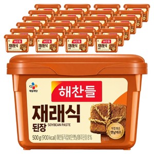 해찬들 재래식 된장, 500g, 25개