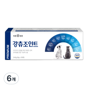 바른영양펫 강아지 영양제, 30회분, 뼈/관절강화, 6개