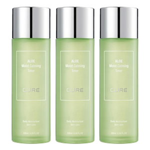 김정문알로에 큐어 알로에 모이스트 카밍 에멀젼, 130ml, 3개