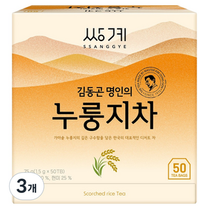 쌍계명차 누룽지차, 1.5g, 3개, 50개입