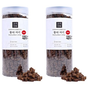 제로랩스 고기가득 져키 강아지 노즈워크 간식, 황태, 1kg, 2개
