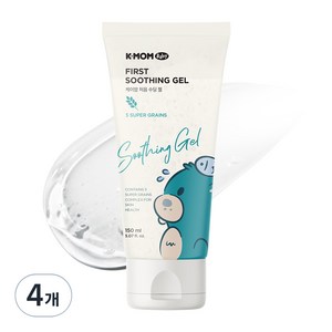 케이맘 유아용 비건 처음 수딩젤 무향, 4개, 150ml