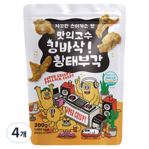 맛의고수 킹바삭 황태부각, 200g, 4개
