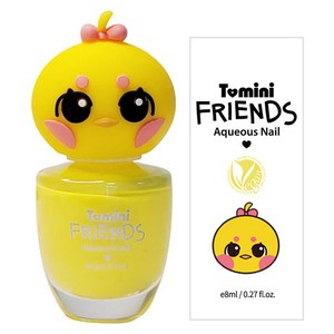 투미니 어린이 프렌즈 수성 네일 8ml, 레몬옐로우병아리, 5개