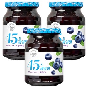 복음자리 45도 과일잼 블루베리, 350g, 3개