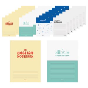 펜피아 800 중고등 제본노트 영어, 랜덤발송, 30개