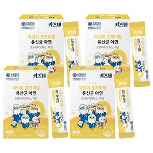 키즈텐 어린이 프리미엄 유산균 아연, 60g, 4개