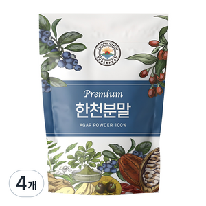 해나식품 한천 분말, 300g, 4개