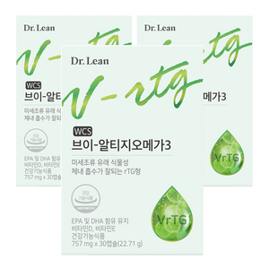 닥터린 브이 알티지 오메가3, 30정, 3개