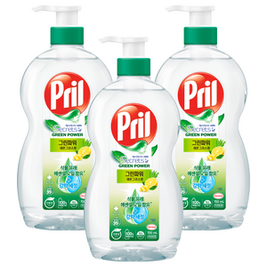 프릴 시크릿 오브 그린파워 주방세제 레몬그라스향, 700ml, 3개