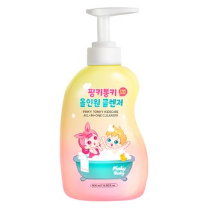 핑키통키 키즈케어 올인원 클렌저, 500ml, 1개