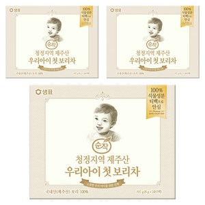 순작 제주산 우리아이 첫 보리차, 8g, 24개입, 3개