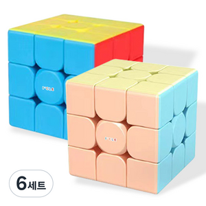 아이끌레 선수용 트리플 코너링 큐브 2종 세트, 혼합색상, 6세트