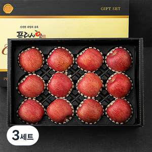 프레샤인 GAP인증 당도선별 왕사과 선물세트, 5kg(11~14입), 3세트