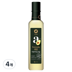 청정원 아보카도 오일, 4개, 230ml