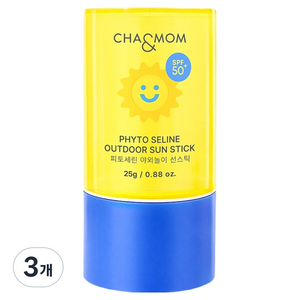 차앤맘 피토세린 야외놀이 선스틱 SPF50+ PA++++, 25g, 3개