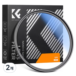 케이앤에프컨셉 NANO C Silm HMC MC UV 렌즈 필터, 2개, 72mm