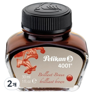 pelikan 4001 병잉크 30ml, 2개, 브라운