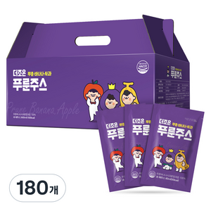 더존건강 더조은 바나나 사과 푸룬주스, 80ml, 180개