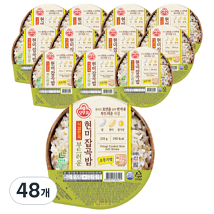 오뚜기 식감만족 부드러운 현미잡곡밥, 210g, 48개