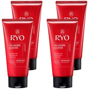 려 함빛 극손상 & 영양 트리트먼트 탈모증상완화 플로럴 파우더리향, 300ml, 4개