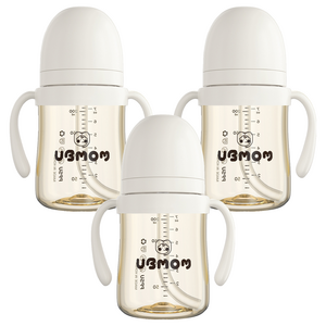 유비맘 시그니처 빨대컵, 200ml, 3개, 구름