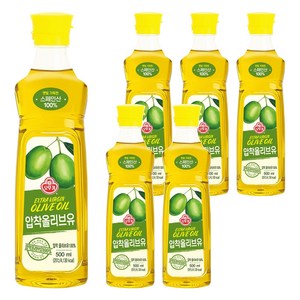오뚜기 엑스트라버진 올리브유, 500ml, 6개