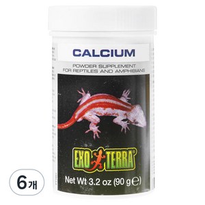 하겐 엑소테라 파충류 칼슘, 90g, 6개