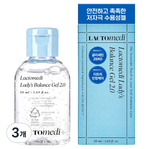 메디온 락토리메디 레이디스 수용성 밸런스 젤 2.0, 50ml, 3개