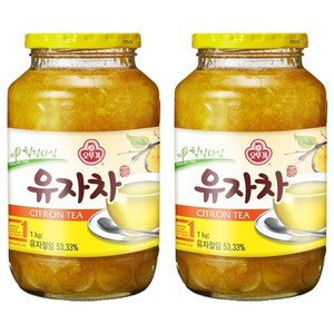 오뚜기 유자차, 1kg, 1개입, 2개