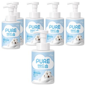 피죤 퓨어 핸드솝 코튼향, 6개, 500ml