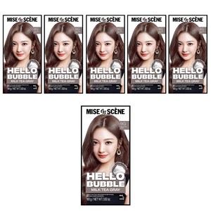 미쟝센 헬로 버블 염색제, 9G밀크티그레이, 6개