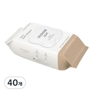 궁중비책 도톰한 베이비 소프트 저자극 물티슈 캡형, 75g, 70매, 40개