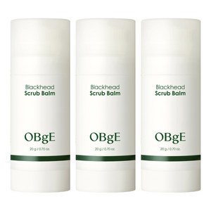OBge 블랙헤드 스틱 스크럽 밤, 20g, 3개, 1개입